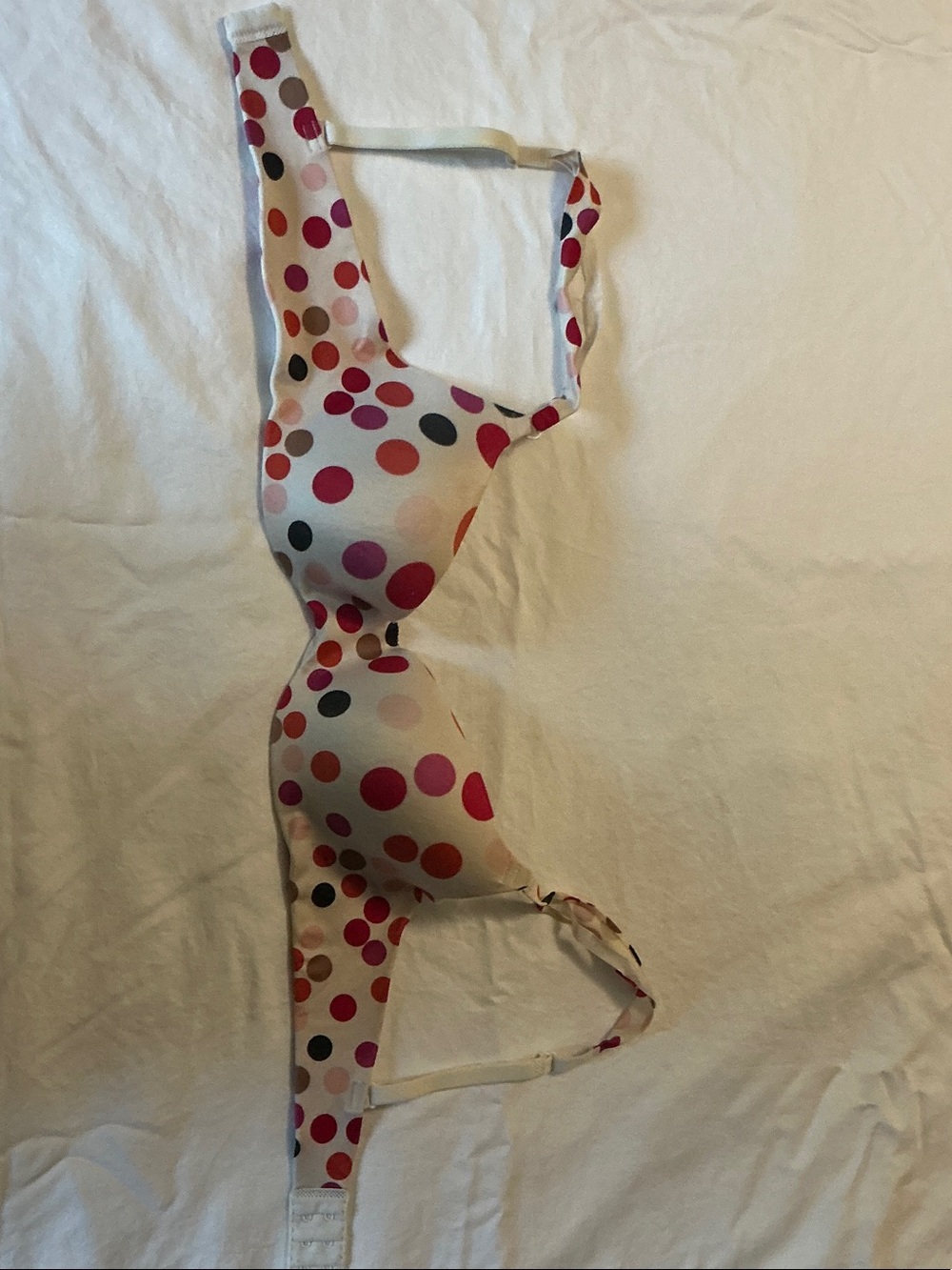 Victoria's Secret White Polka Dot Bra